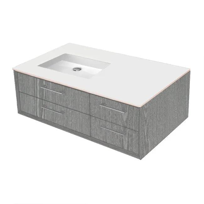 Lacava Gemelli 36" Wall Mount Vanity - Left by Lacava