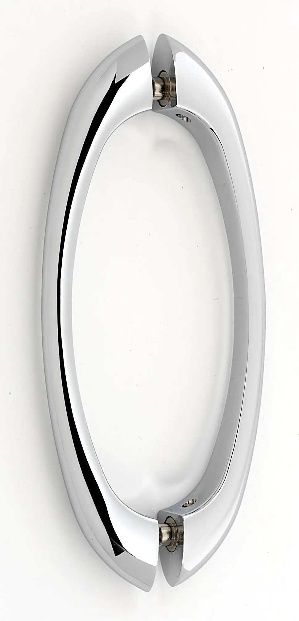 polished chrome door pull