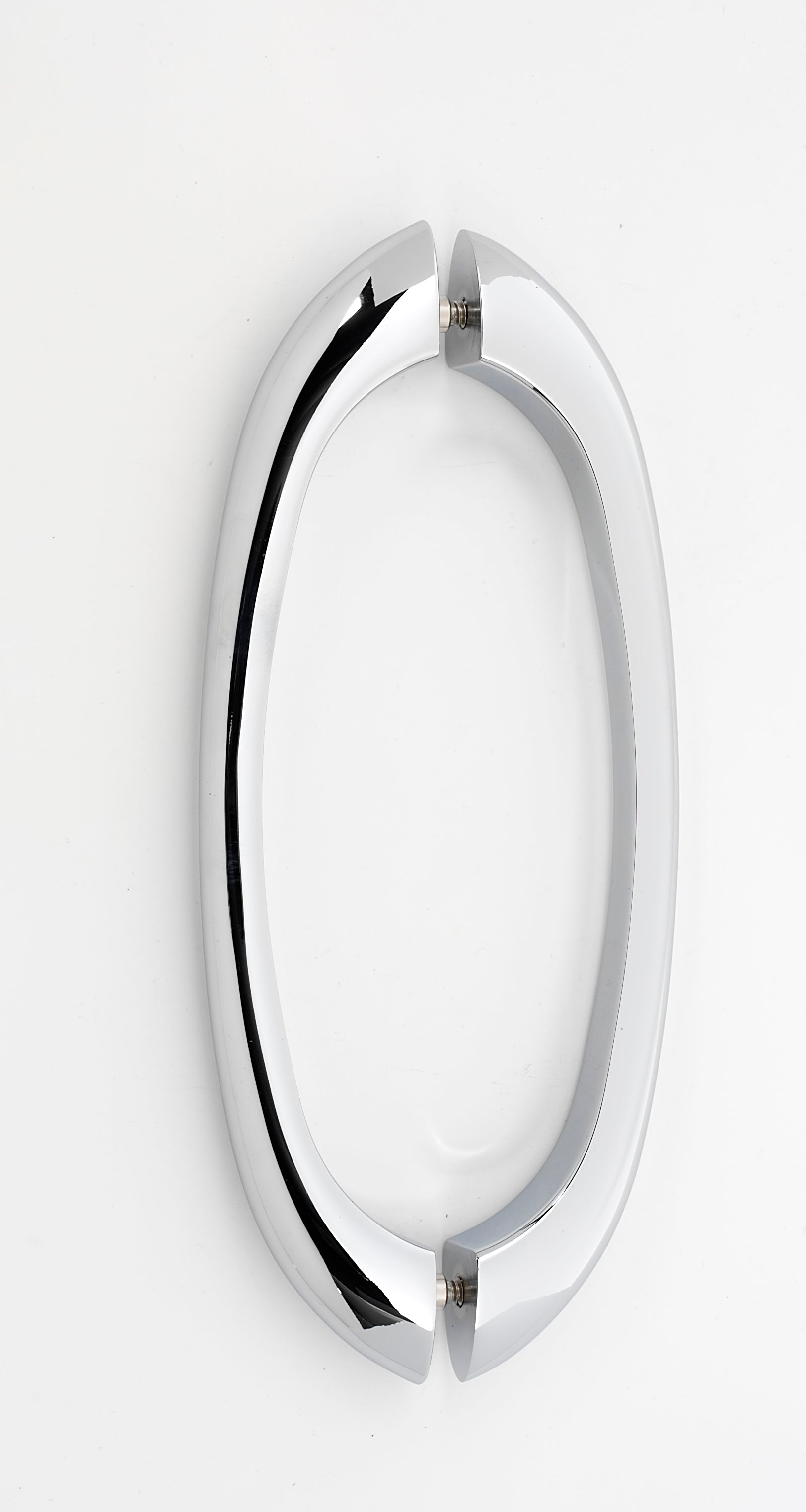 polished chrome door pull