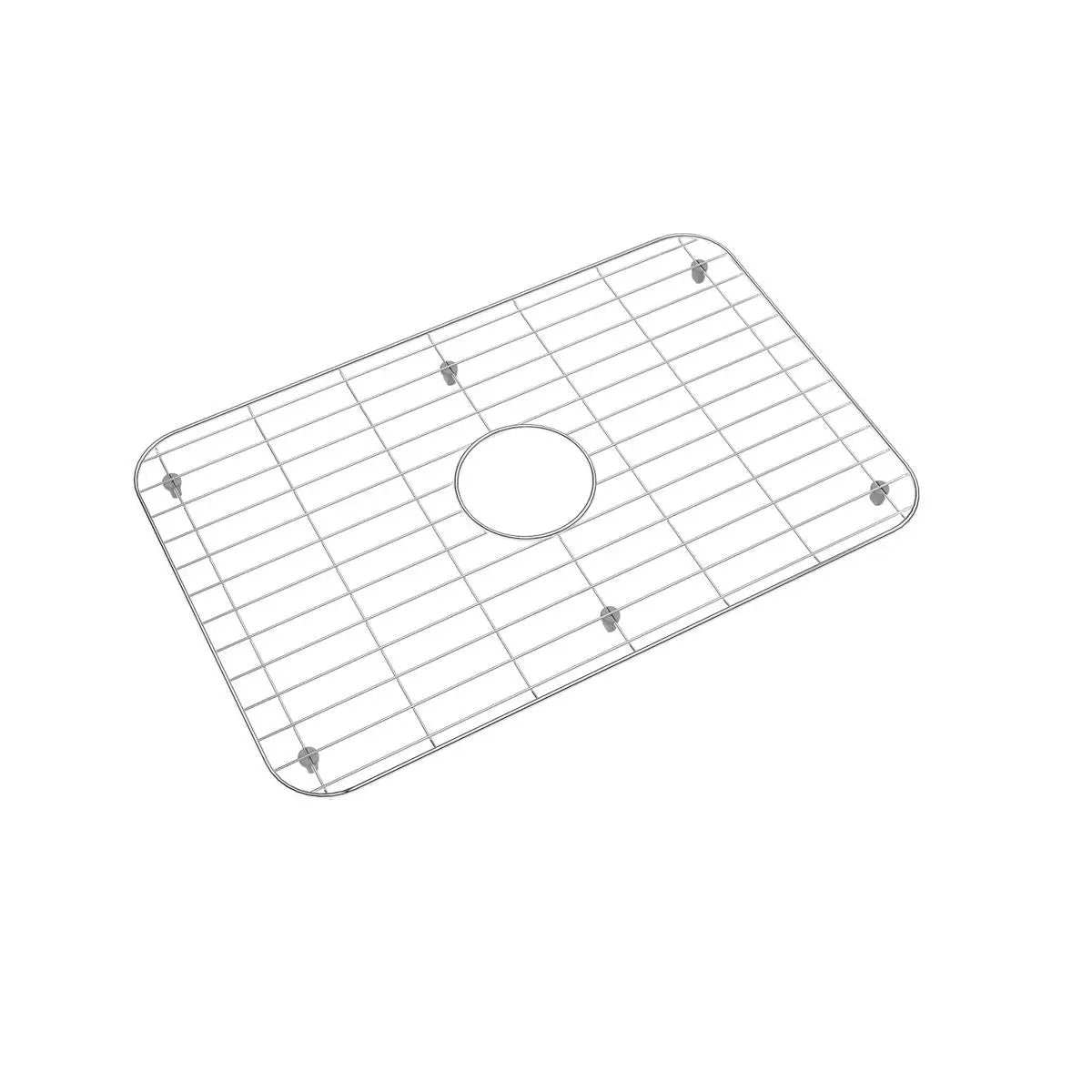 polished stainless steel bottom grid