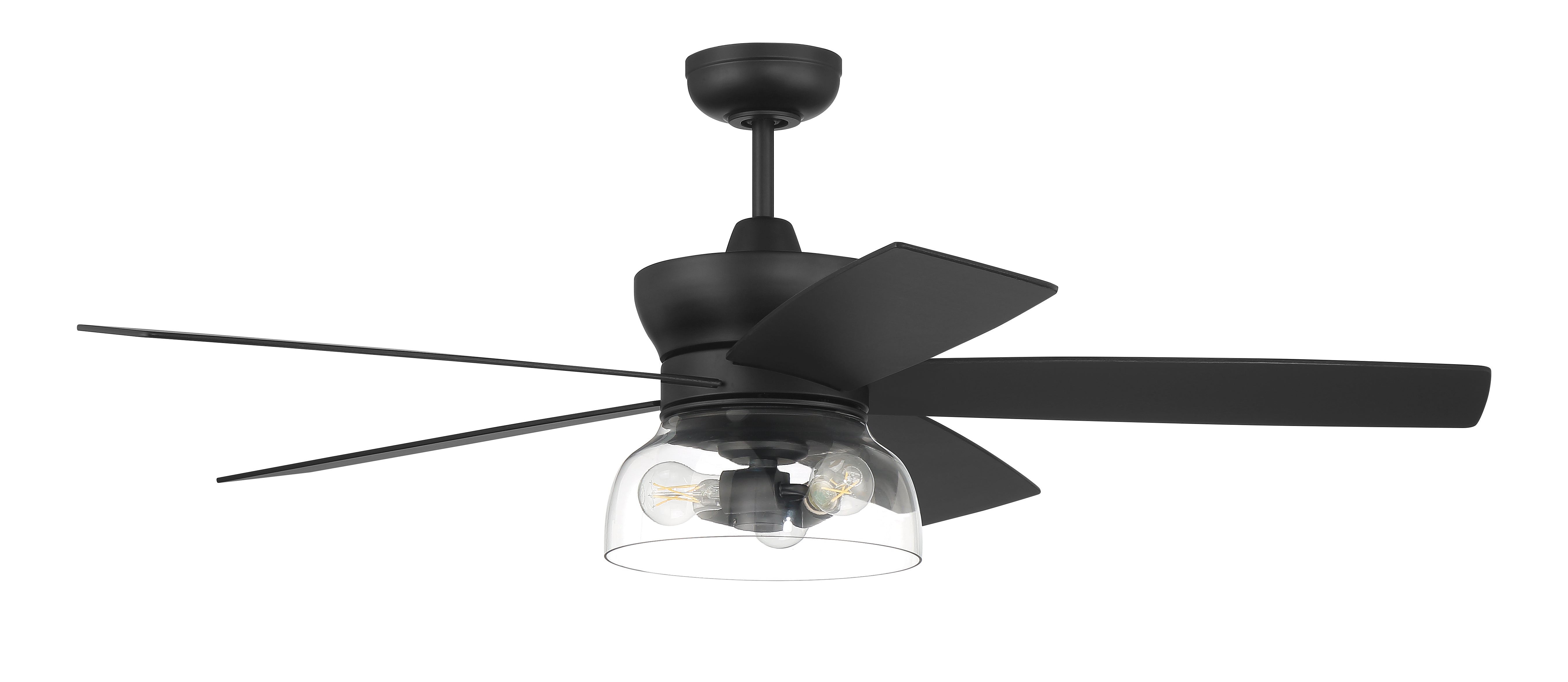 flat black ceiling fans
