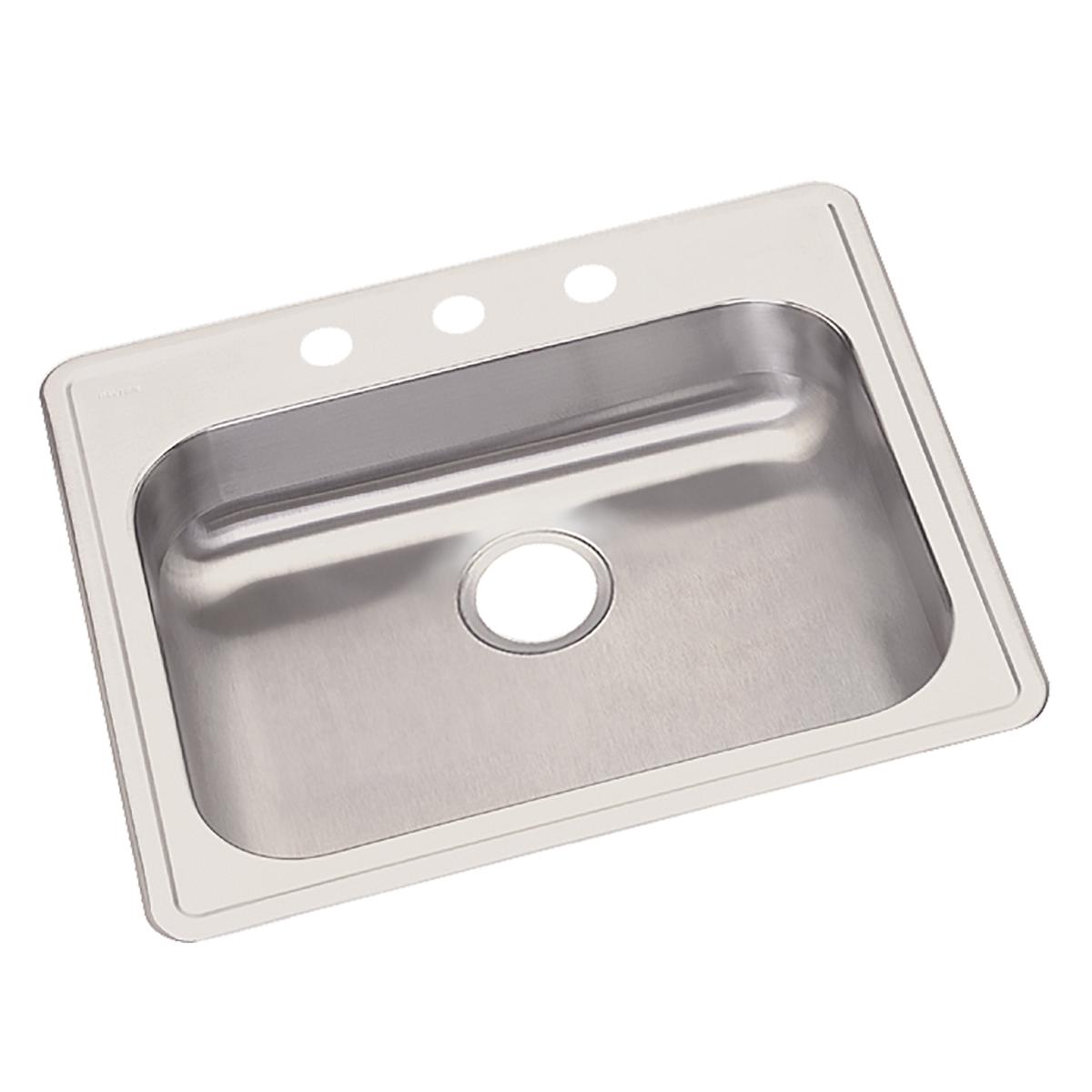 Elkay Dayton 25" x 21-1/4" x 5-3/8" Single Bowl Drop-in Sink by Elkay