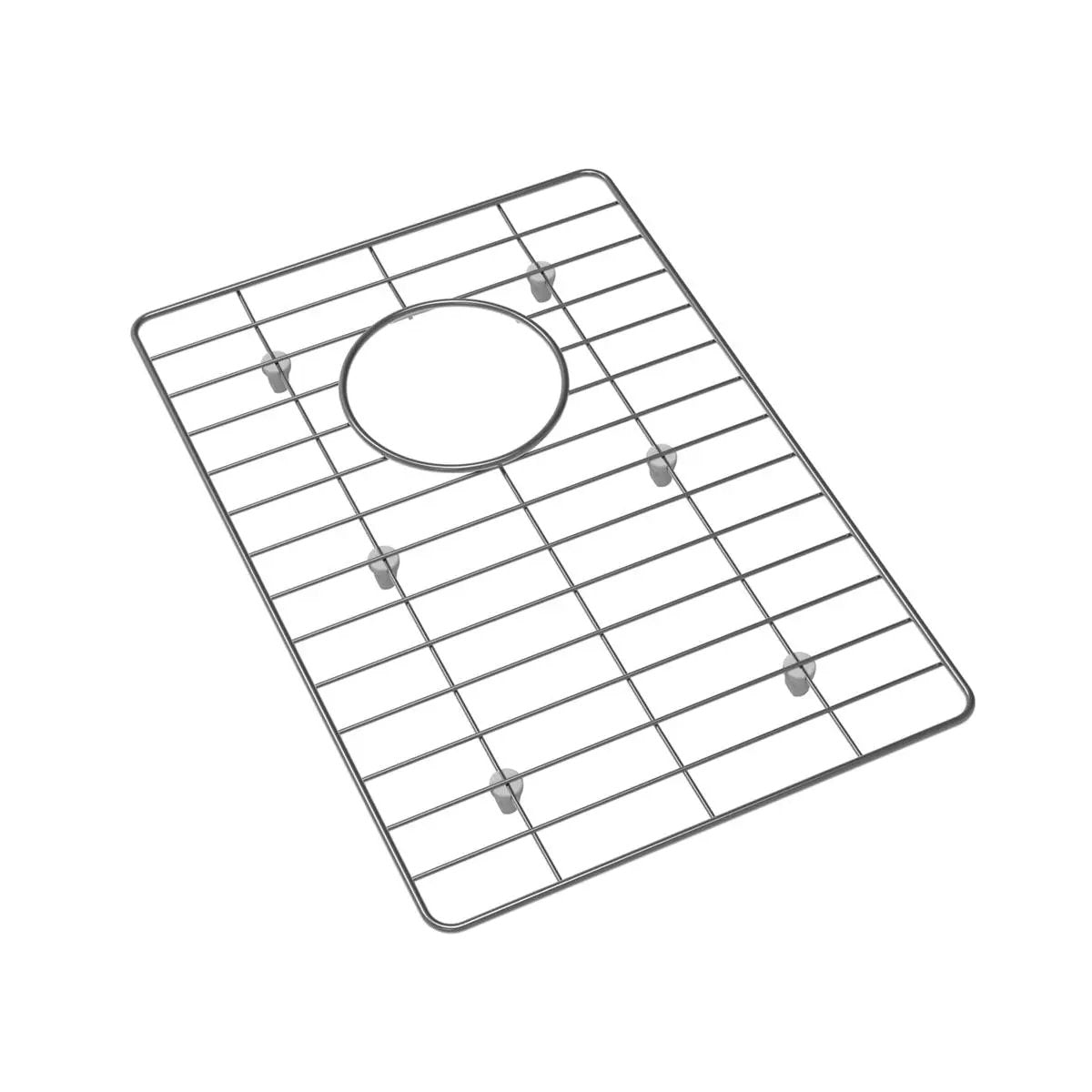 polished stainless steel bottom grid