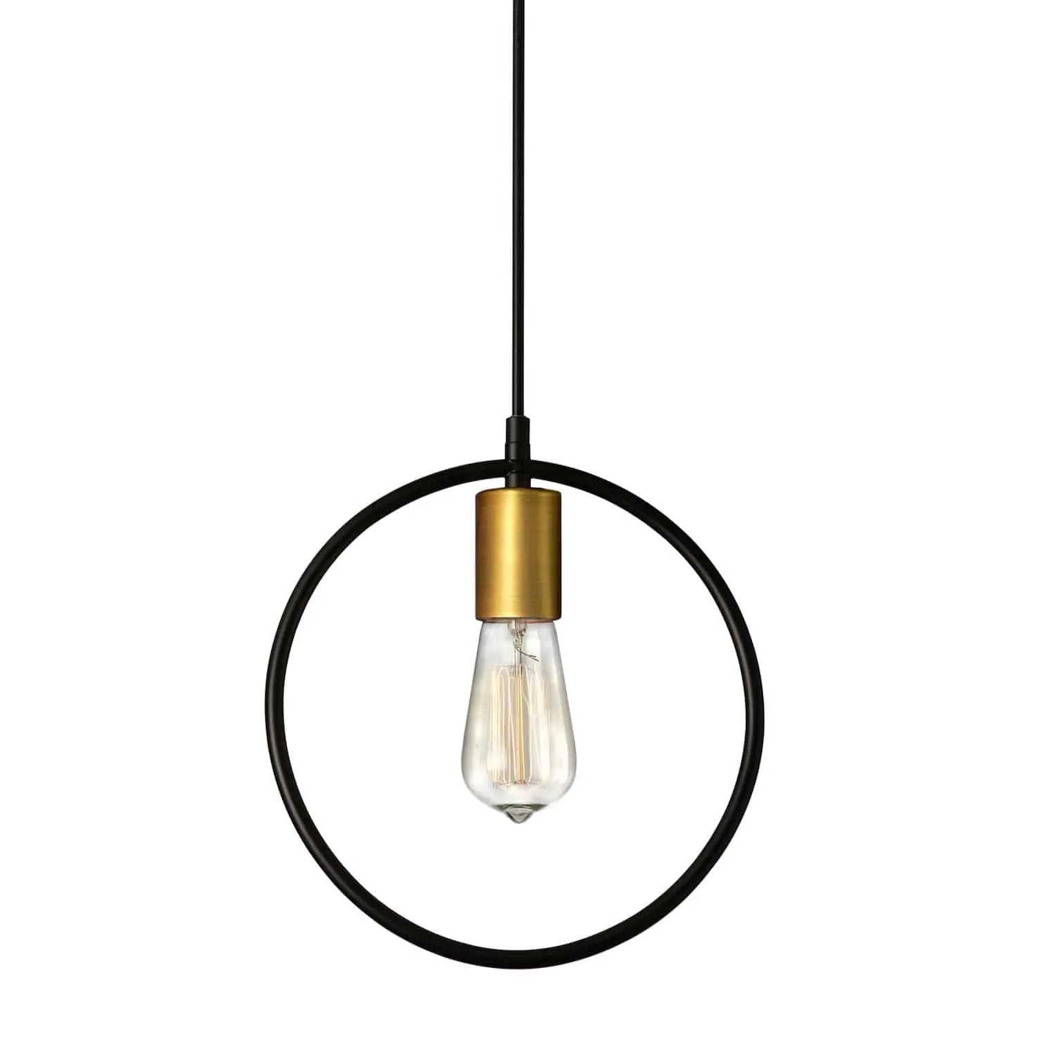 matte black and vintage bronze pendants