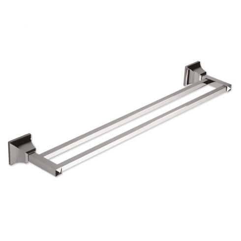 polished chrome towel bar