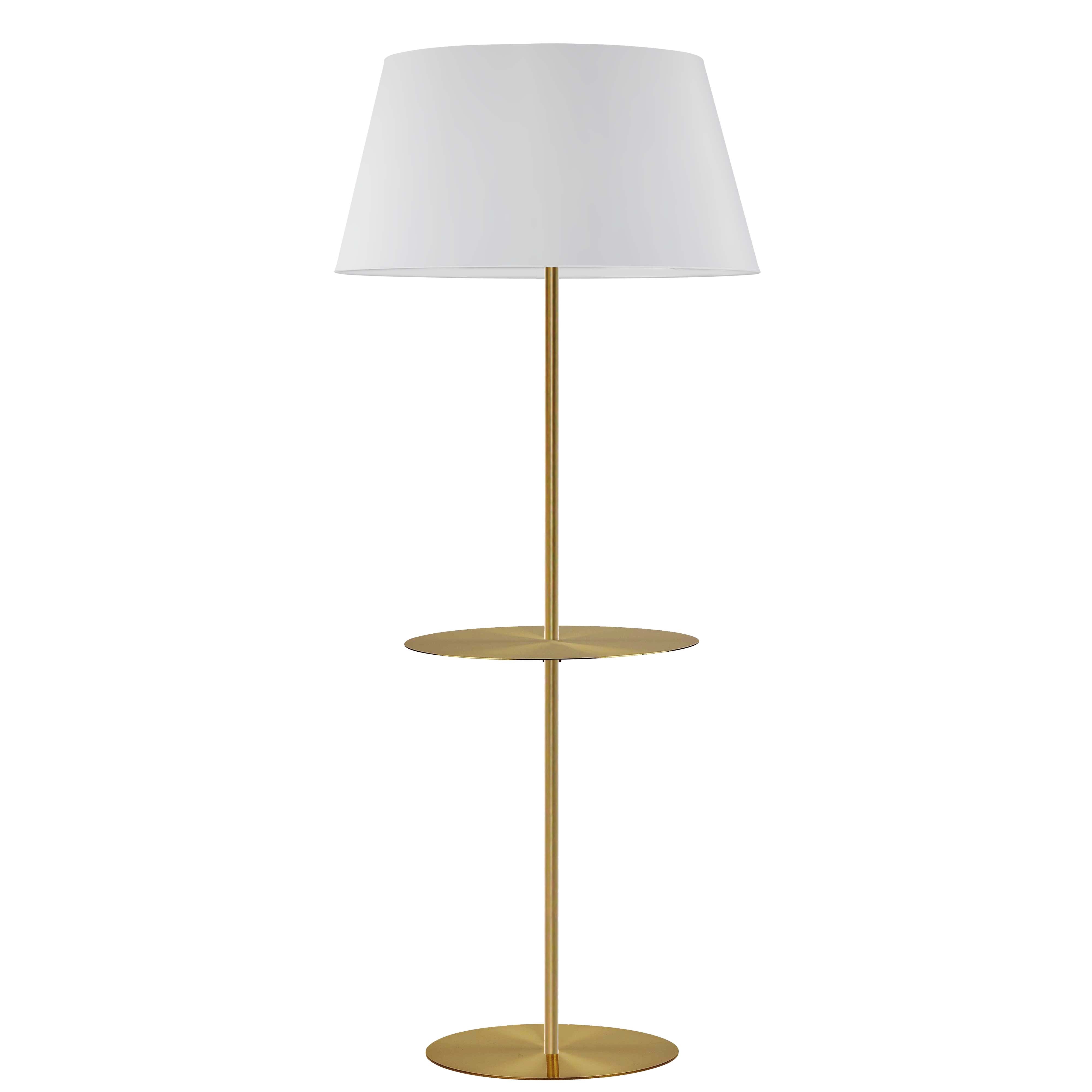 aged brass table lamp