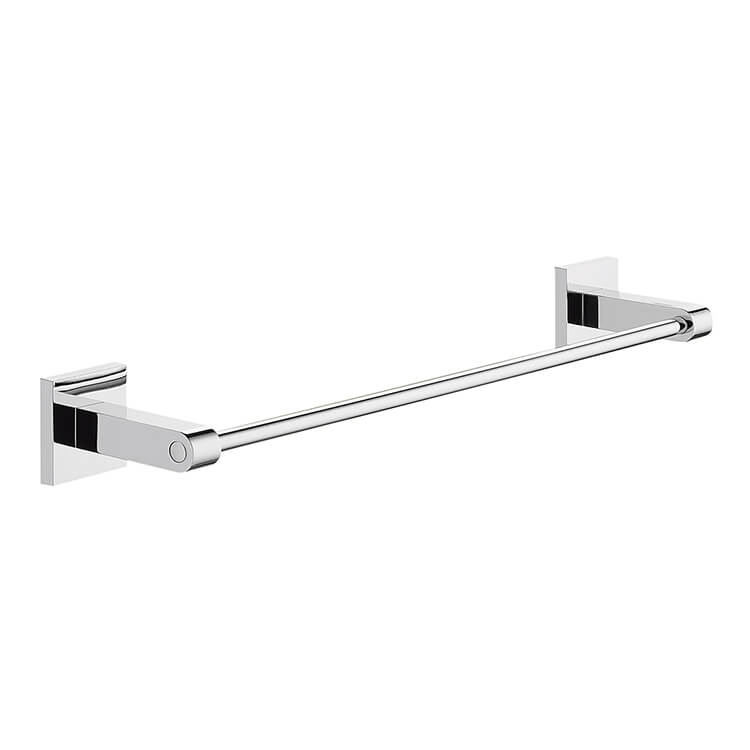 polished chrome towel bar