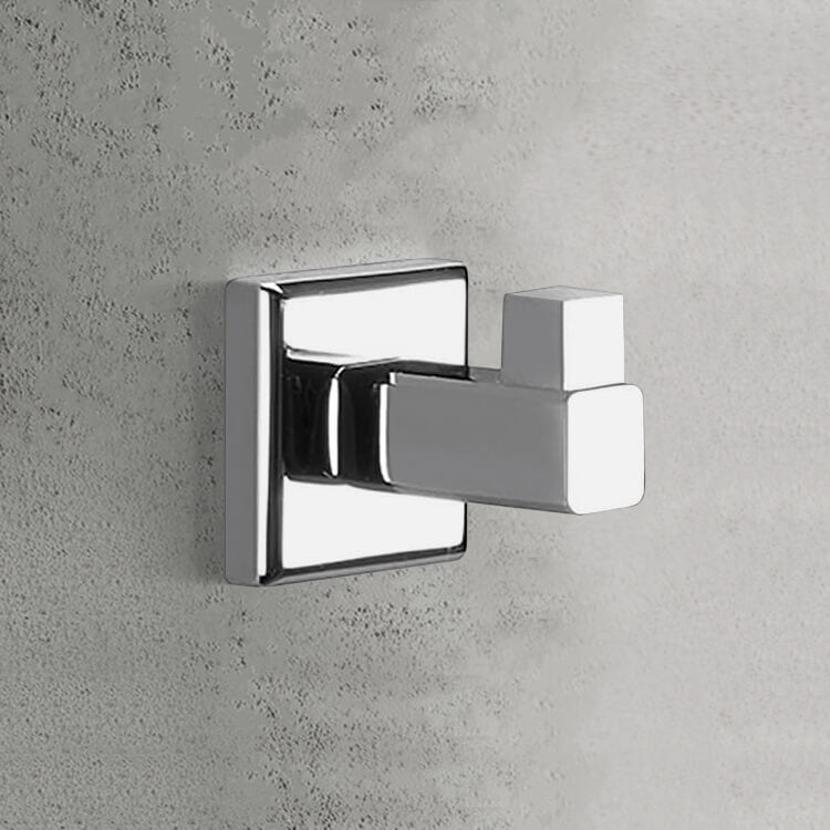 polished chrome robe hook