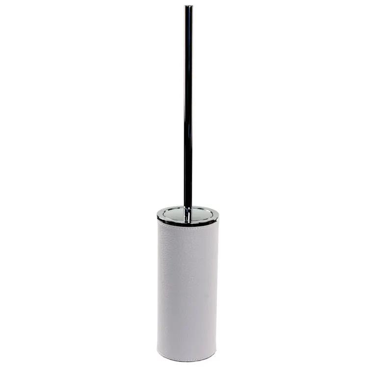 white toilet brush holder