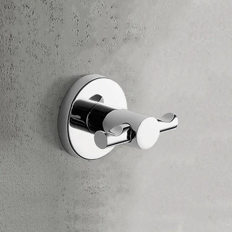 polished chrome robe hook