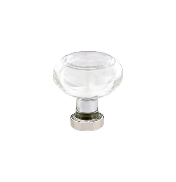 polished nickel cabinet knob
