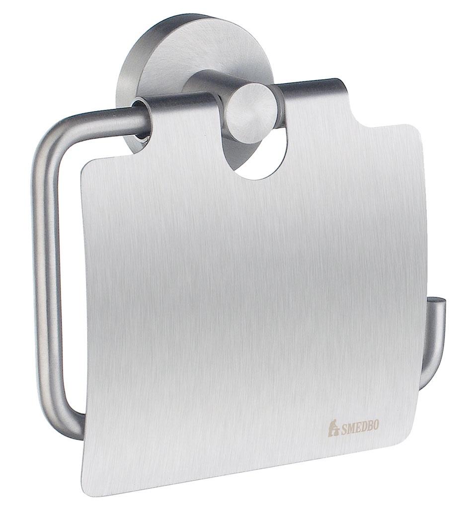 brushed chrome toilet roll holder