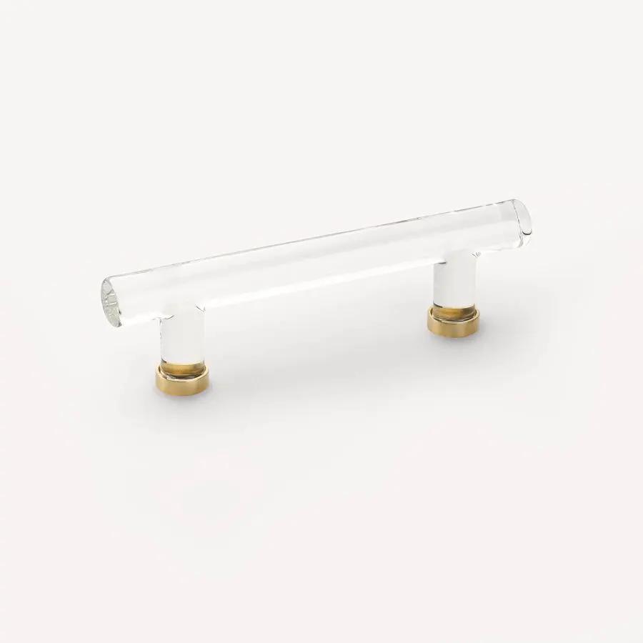 Emtek 4" CC Modern Glass Bar Cabinet Pull by Emtek