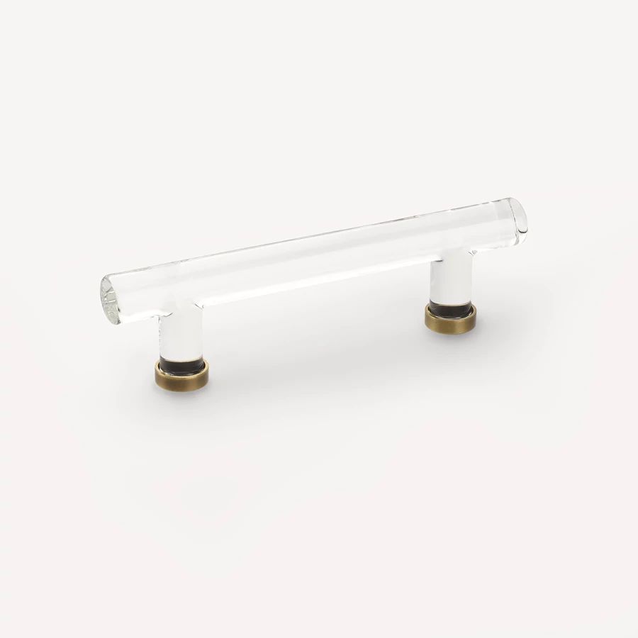 Emtek 4" CC Modern Glass Bar Cabinet Pull