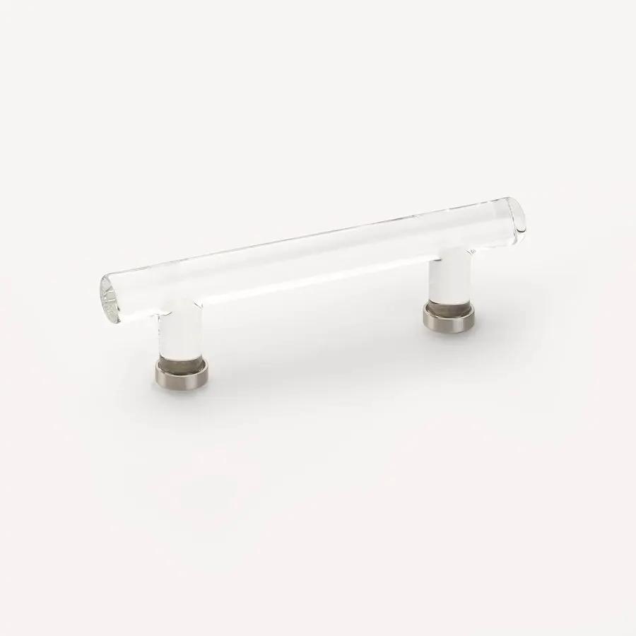 Emtek 4" CC Modern Glass Bar Cabinet Pull by Emtek