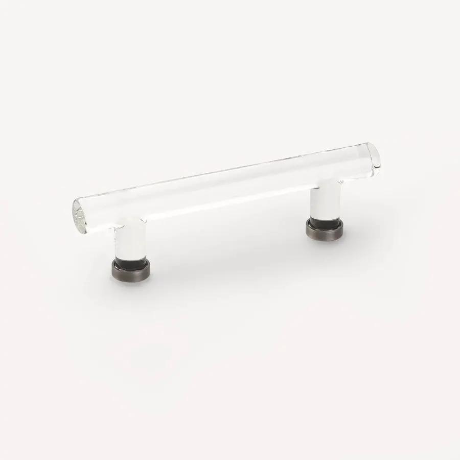 Emtek 4" CC Modern Glass Bar Cabinet Pull by Emtek