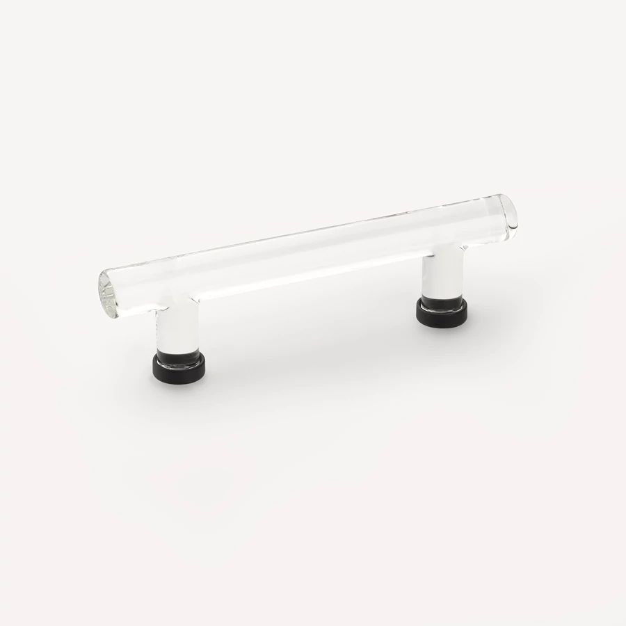Emtek 4" CC Modern Glass Bar Cabinet Pull