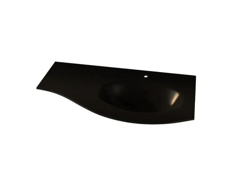 Baden Haus Olimpia Vague 41" 1Ø Right Glass Basin by Baden Haus