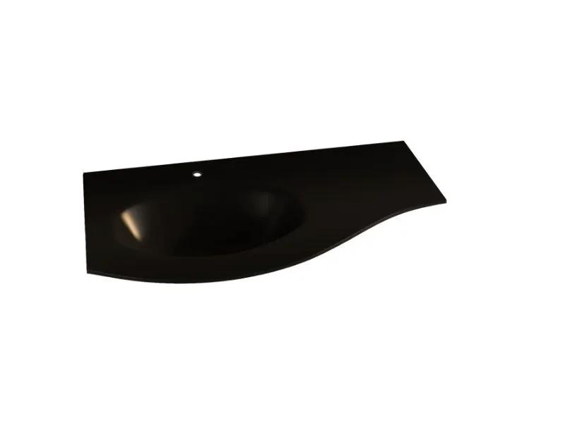 Baden Haus Olimpia Vague 41" 1Ø Left Glass Basin by Baden Haus