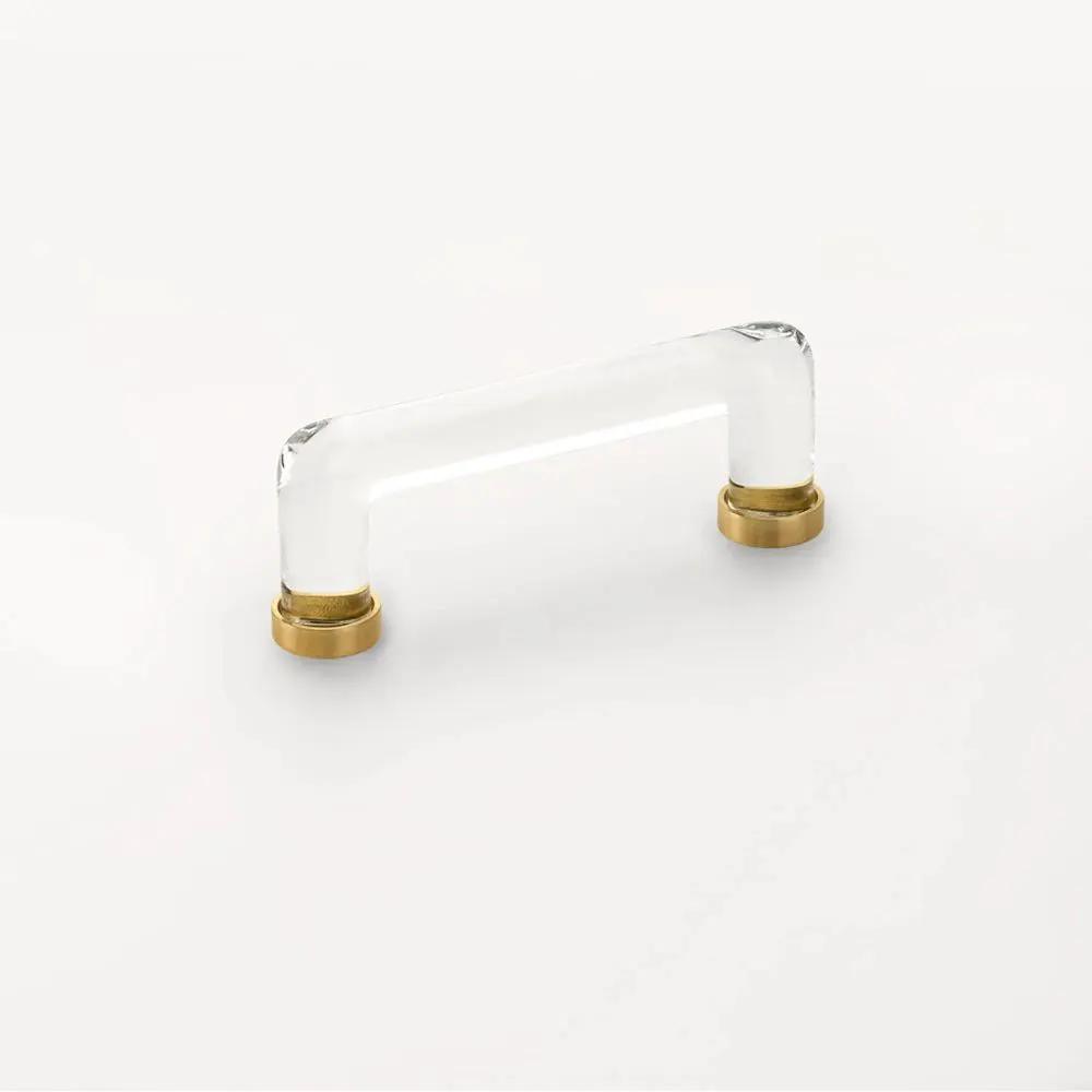 Emtek 4" CC Modern Glass Cabinet Pull by Emtek