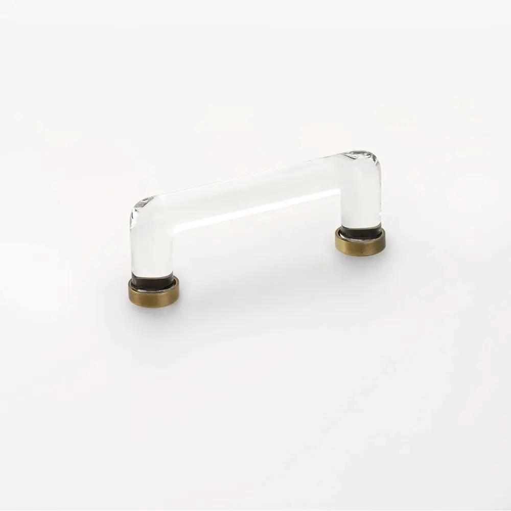 Emtek 4" CC Modern Glass Cabinet Pull by Emtek