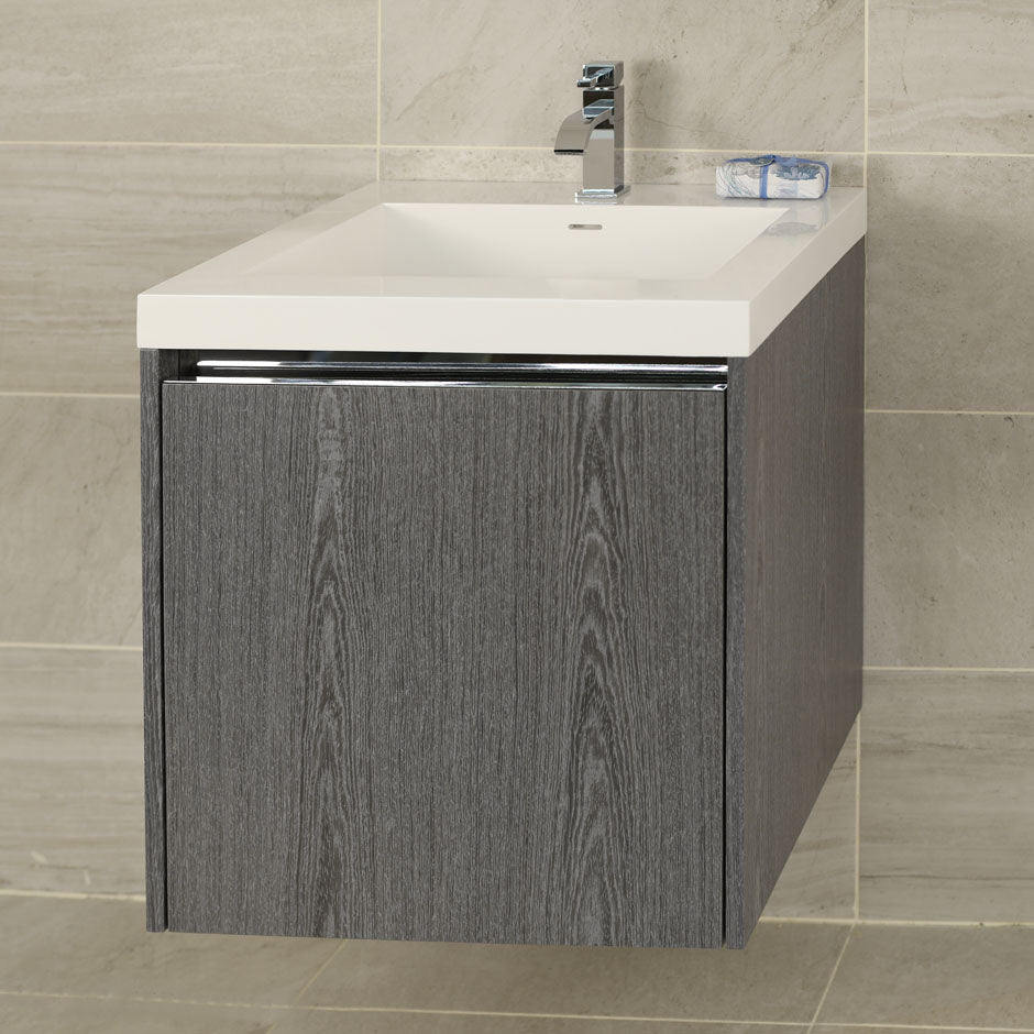 silver oak vanity