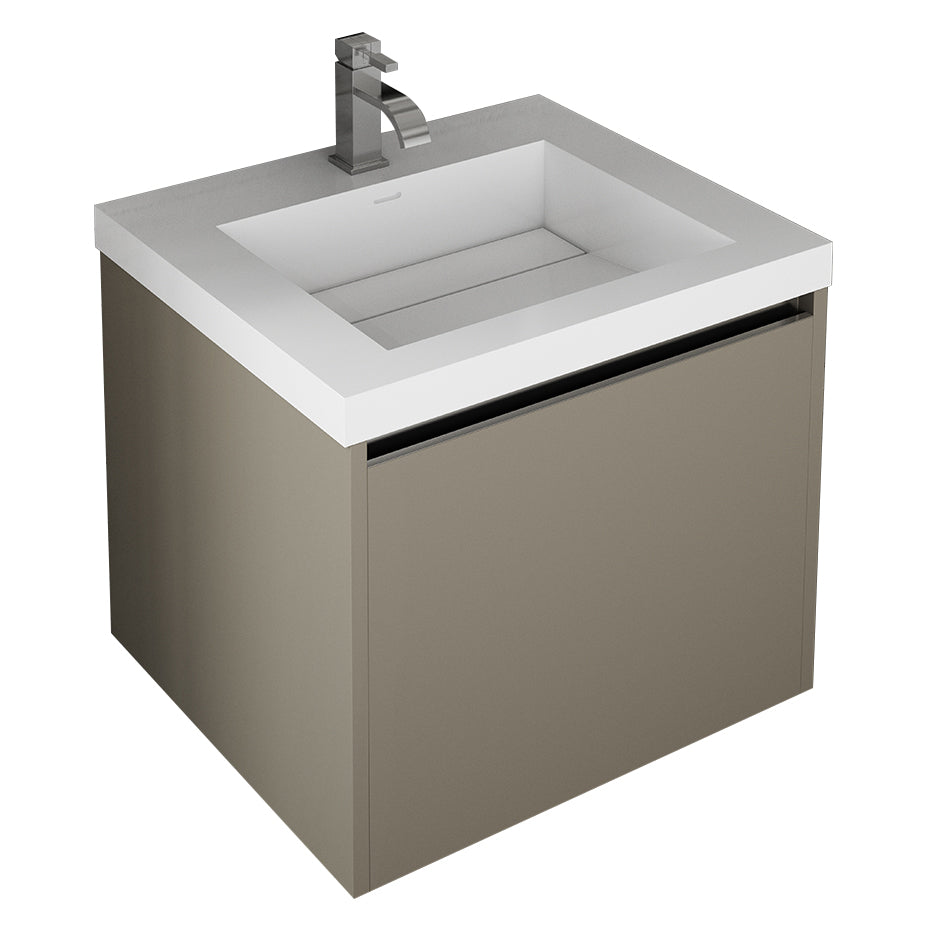 Lacava Kubista 24" Wall-Mount Under Counter Vanity by Lacava