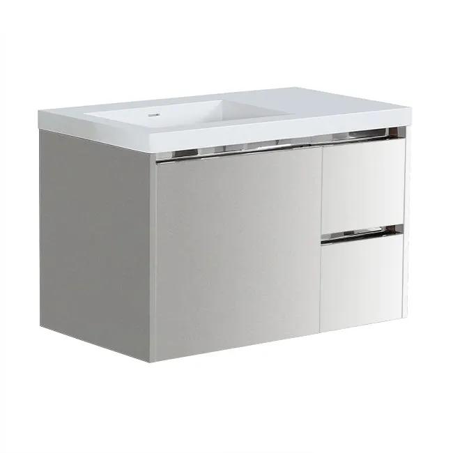 Lacava Kubista 36" Wall-Mount Under Counter Vanity - Left by Lacava