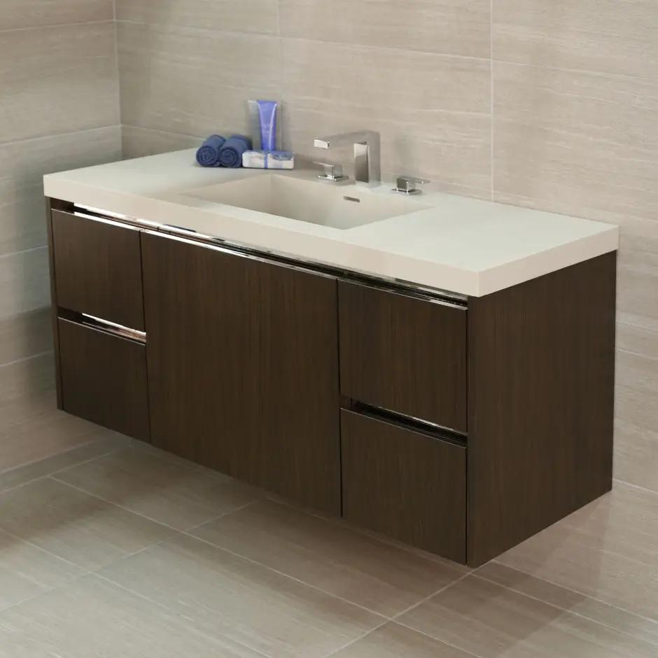 gray zebra vanity
