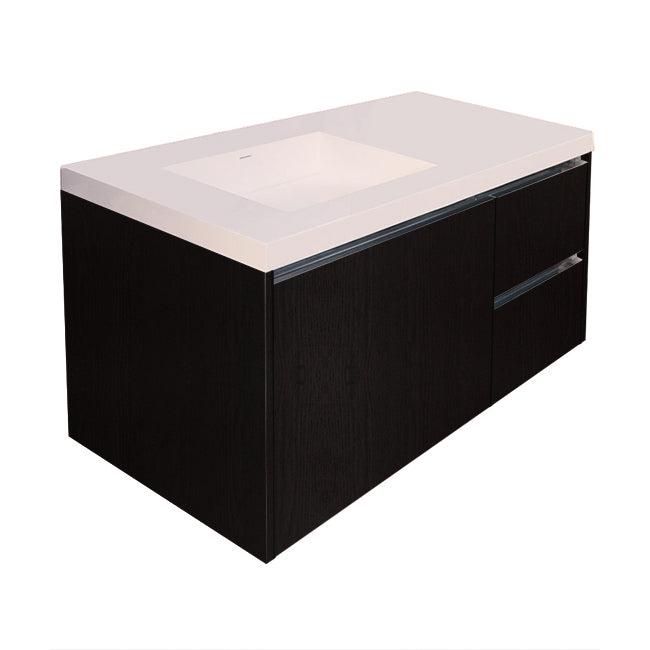 Lacava Kubista 48" Wall-Mount Under Counter Vanity - Left by Lacava