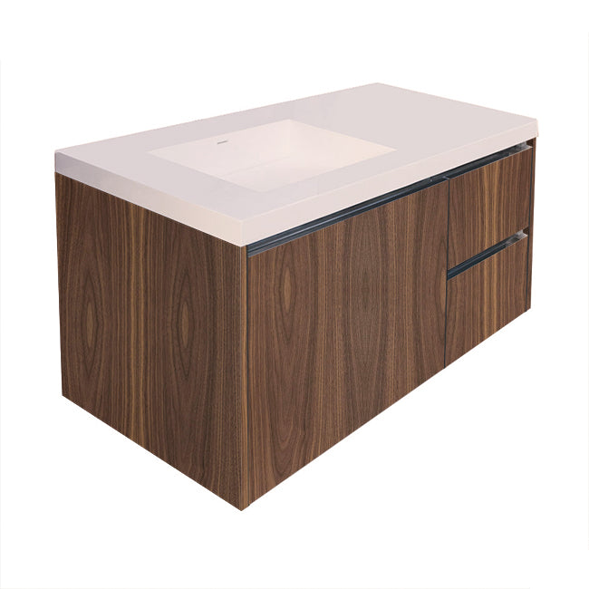 Lacava Kubista 48" Wall-Mount Under Counter Vanity - Left by Lacava