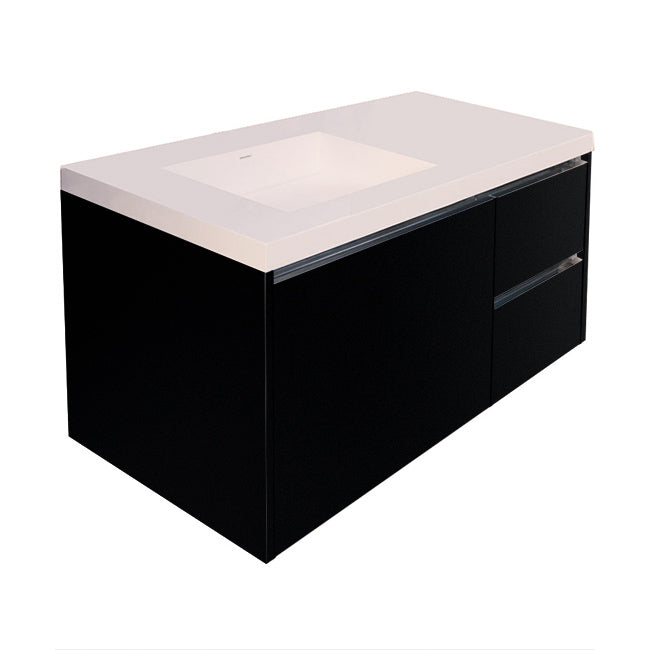 Lacava Kubista 48" Wall-Mount Under Counter Vanity - Left by Lacava