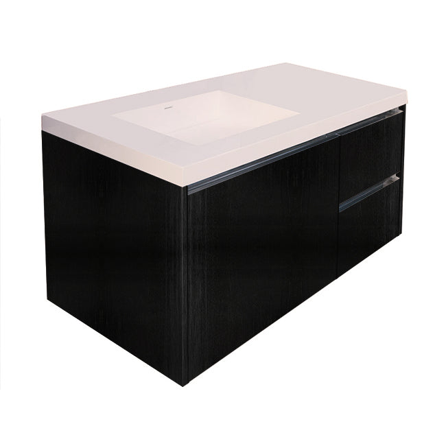 Lacava Kubista 48" Wall-Mount Under Counter Vanity - Left by Lacava