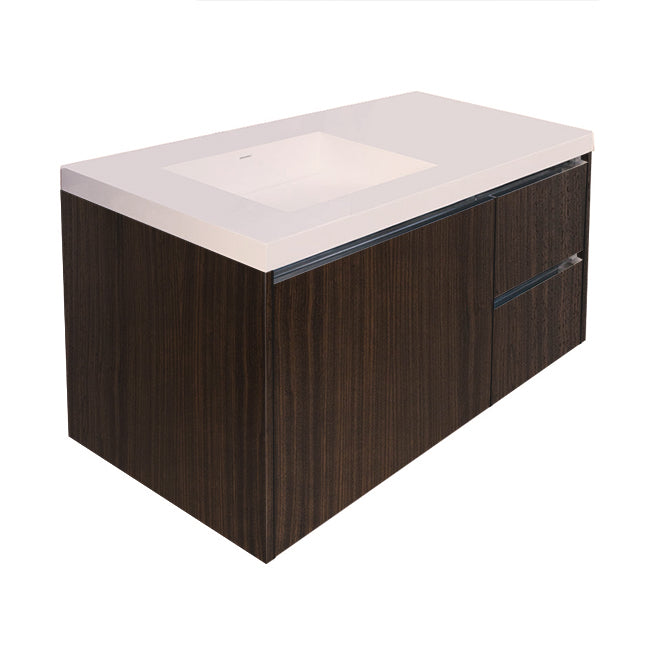 Lacava Kubista 48" Wall-Mount Under Counter Vanity - Left by Lacava