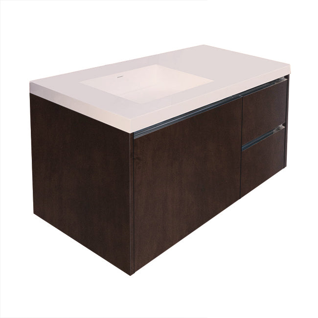 Lacava Kubista 48" Wall-Mount Under Counter Vanity - Left by Lacava