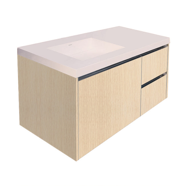 Lacava Kubista 48" Wall-Mount Under Counter Vanity - Left by Lacava