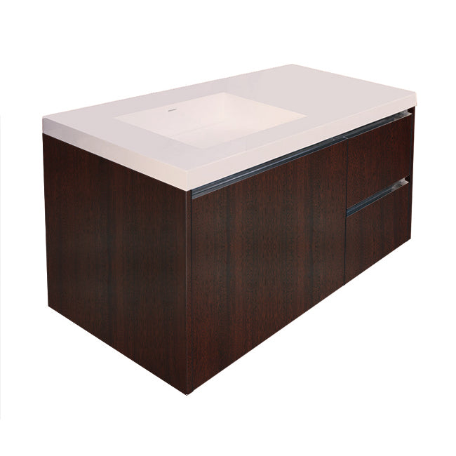 Lacava Kubista 48" Wall-Mount Under Counter Vanity - Left by Lacava
