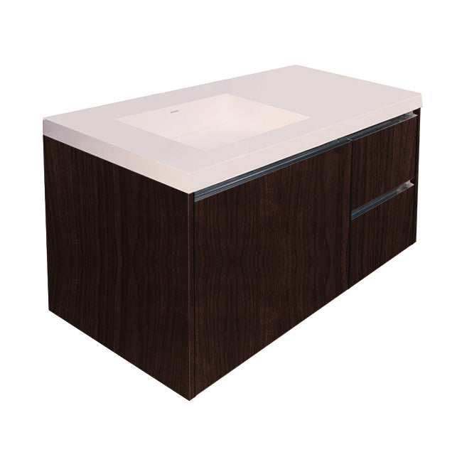 Lacava Kubista 48" Wall-Mount Under Counter Vanity - Left by Lacava