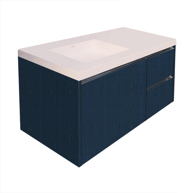 Lacava Kubista 48" Wall-Mount Under Counter Vanity - Left by Lacava