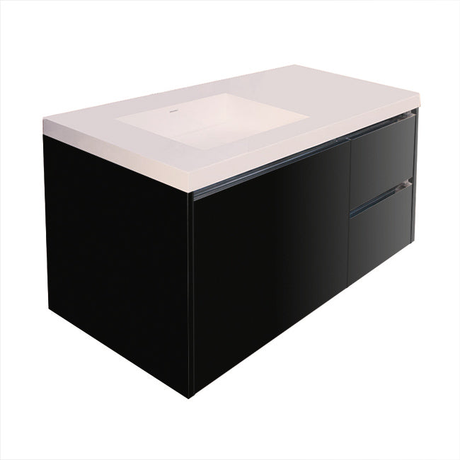Lacava Kubista 48" Wall-Mount Under Counter Vanity - Left by Lacava