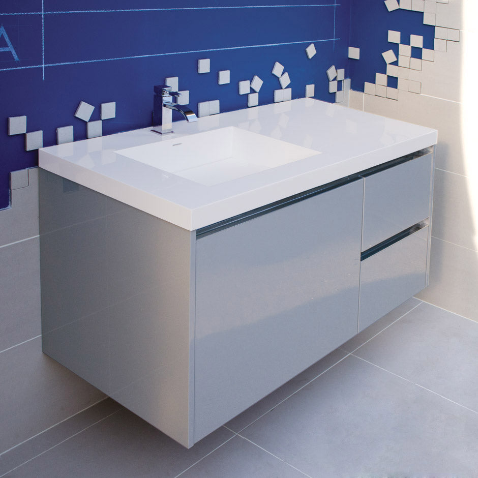 matte ardesia vanity