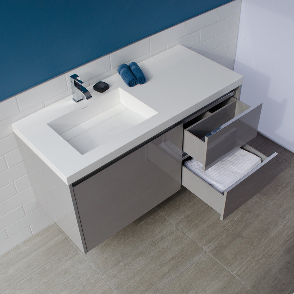 matte ardesia vanity