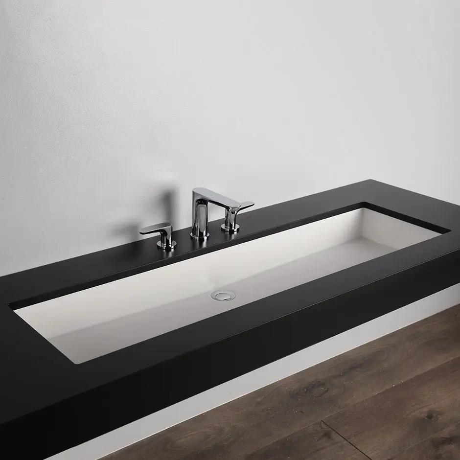matte white sink