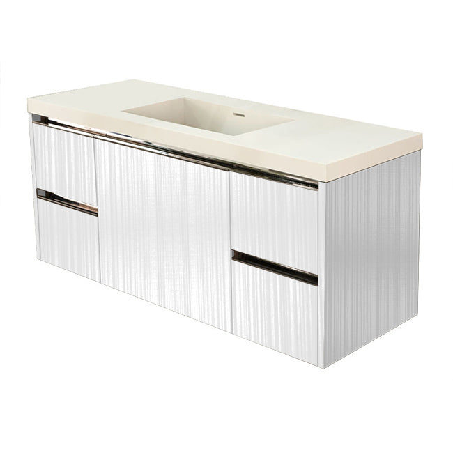 Lacava Kubista 48" Wall-Mount Under Counter Vanity by Lacava