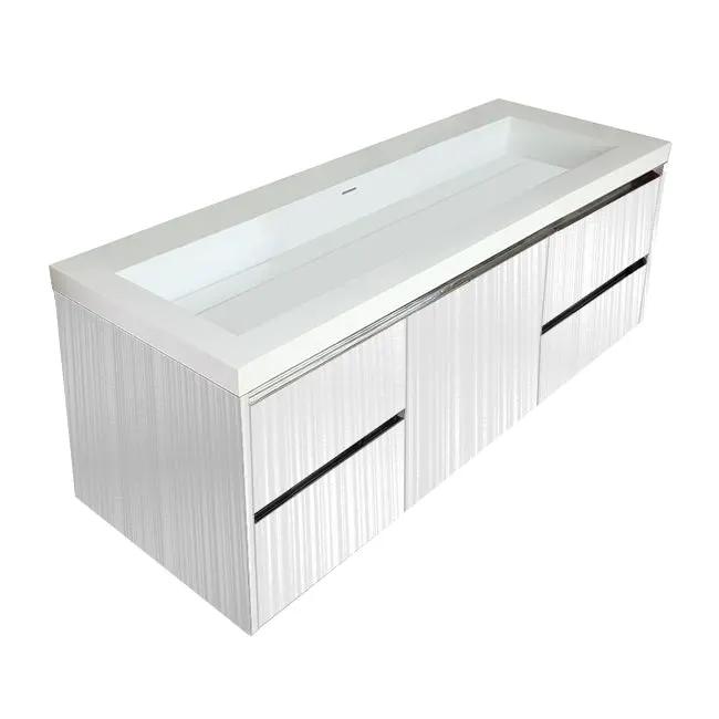 Lacava Kubista 60" Wall-Mount Under Counter Vanity by Lacava