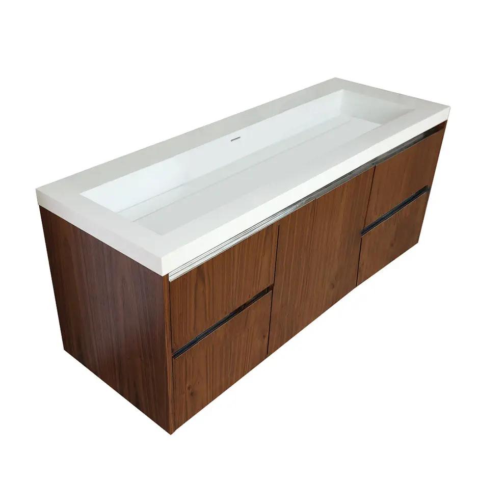 Lacava Kubista 60" Wall-Mount Under Counter Vanity by Lacava
