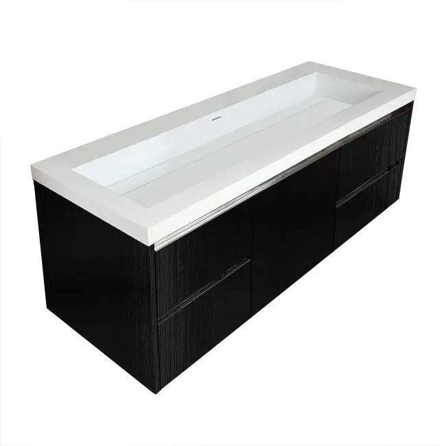 Lacava Kubista 60" Wall-Mount Under Counter Vanity by Lacava
