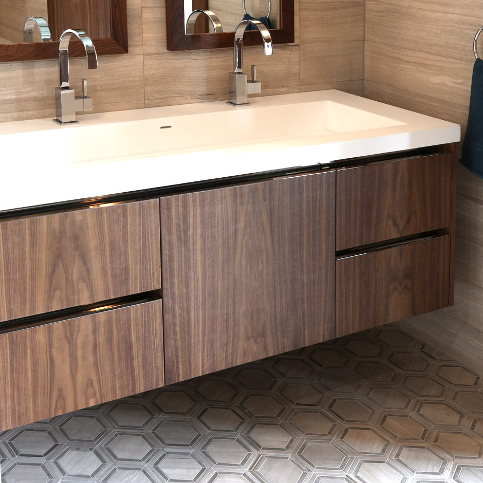 polished chrome faucet