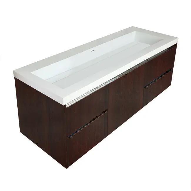 Lacava Kubista 60" Wall-Mount Under Counter Vanity by Lacava