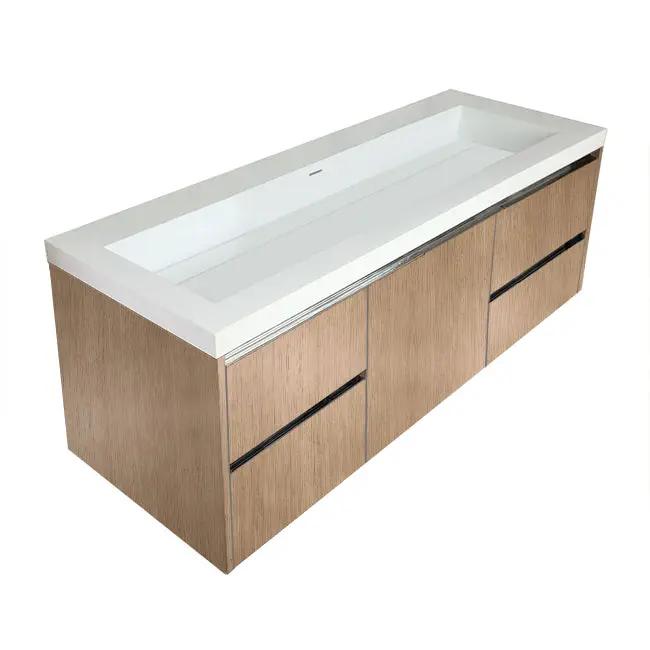 Lacava Kubista 60" Wall-Mount Under Counter Vanity by Lacava